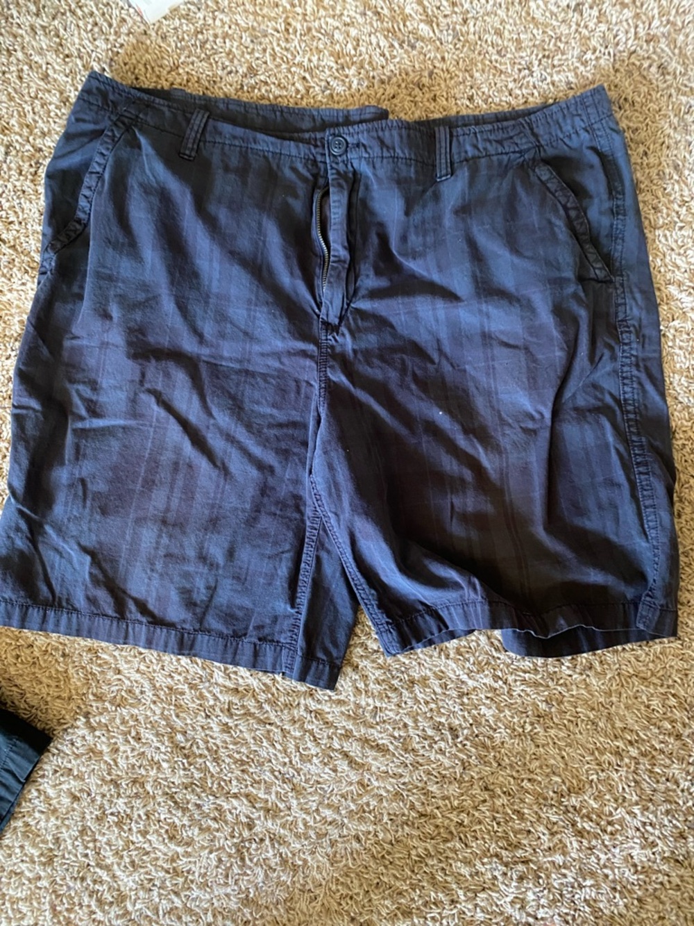 Faded Glory Men's Navy Flat-Front Cotton Shorts